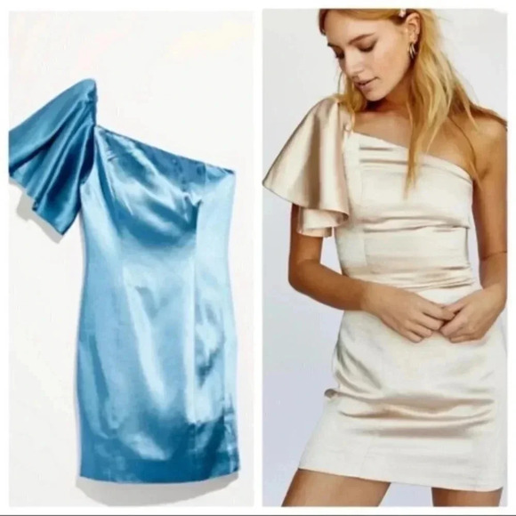 NWT Free People x Fame and Partners Cara Mini Dress Short Satin Party Cocktail - Picture 1 of 9